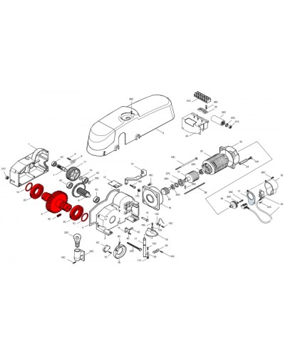 Электродвигатель E450 Came 119RIE139 в Сочи Запчасти для шлагбаумов и автоматики Pintop.ru