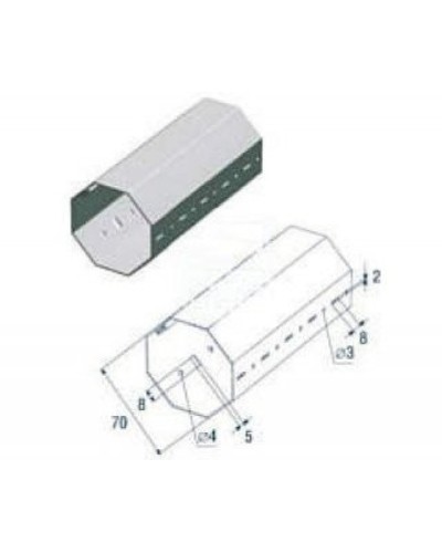 Выходной фланец G12000 Came 119RIG112 в Сочи Запчасти для шлагбаумов и автоматики Pintop.ru