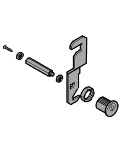 Замок дверцы G4040 Came 119RIG411 в Сочи Запчасти для шлагбаумов и автоматики Pintop.ru