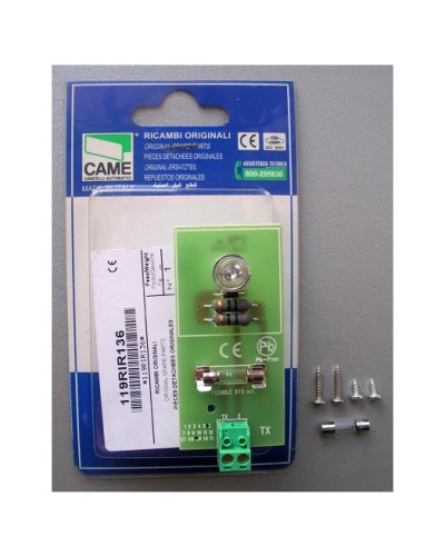 Плата TX DIR Came 119RIR136 в Сочи Запчасти для шлагбаумов и автоматики Pintop.ru