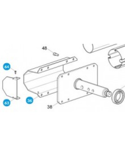 Крышка блока управления ZL37 Came 319148 в Сочи Запчасти для шлагбаумов и автоматики Pintop.ru