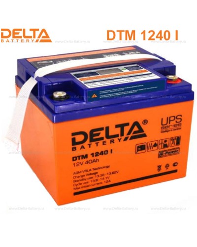 Аккумулятор свинцово-кислотный Delta DTM 1240 I в Сочи Электротехническое оборудование Pintop.ru