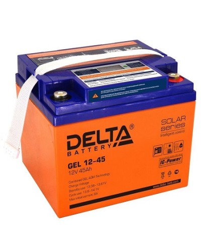 Аккумулятор свинцово-кислотный Delta GEL 12-45 в Сочи Электротехническое оборудование Pintop.ru