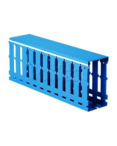 Короб перфорированный, синий RL12 40x40 DKC 00283RL в Сочи Кабельные лотки Pintop.ru