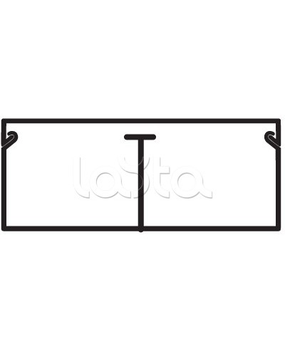 Миниканал TMC 40/2x17 с перегородкой DKC 00305 в Сочи Кабель-канал Pintop.ru