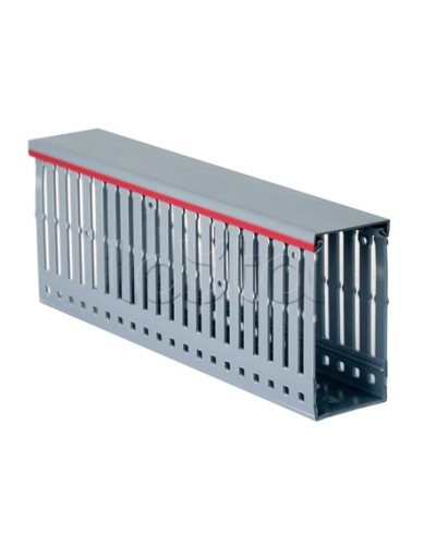 Короб перфорированный, серый RL6 100x60 мм DKC 01140RL в Сочи Кабельные лотки Pintop.ru