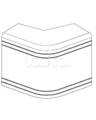 Угол внешний неизменяемый (90°) NEA 80х40 мм DKC 01808 в Сочи Аксессуары для кабель-канала Pintop.ru