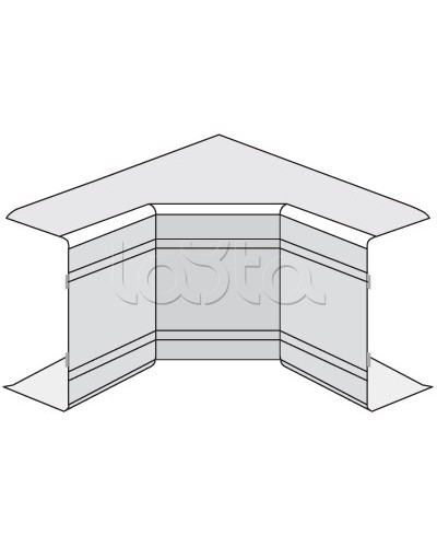 Угол внутренний неизменяемый (90°) NIA 40х40 DKC 01822 в Сочи Аксессуары для кабель-канала Pintop.ru