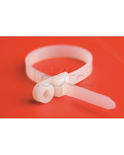 Хомут P6.6 с основанием, белый, 4,8x200 DKC 252205-M в Сочи Стяжки-хомуты Pintop.ru