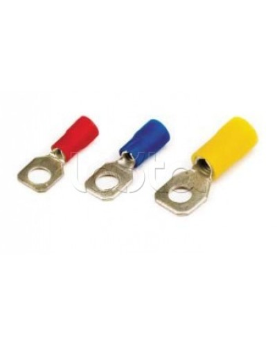 Наконечник с отверстием под винт ф5,2мм, с изолированным фланцем, для сечения провода 2,5-6,0мм2 DKC (2C5P) в Сочи Держатели, клипсы, скобы Pintop.ru