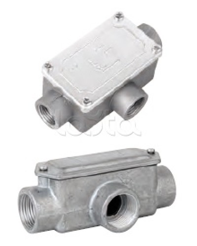 Коробка ответвительная алюминиевая, 3 ввода, М20х1,5 ,IP55, 118х67х42мм DKC 6330-20 в Сочи Распределительные коробки Pintop.ru