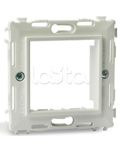 Каркас на 2 модуля (одноместный), белый, RAL 9010 DKC 75020W в Сочи Аксессуары для кабель-канала Pintop.ru