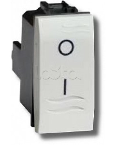 Выключатель двухполюсный белый 1 мод в Сочи Аксессуары для стоек и шкафов Pintop.ru