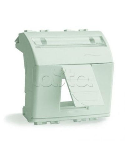 Адаптер для информационных разъемов R&M, белый, 2 мод. DKC 76612B в Сочи Аксессуары для стоек и шкафов Pintop.ru