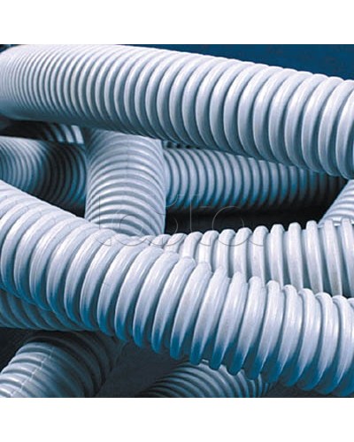 Труба ПВХ гибкая гофр. д.16мм, лёгкая без протяжки, 50м, цвет серый DKC 9091650 в Сочи Труба гофрированная Pintop.ru