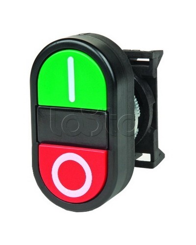 Кнопка двойная плоская, черная DKC ABFTM в Сочи Кнопки выхода Pintop.ru