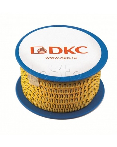 Колечко маркировочное ., 2.5-4мм. черное на желтом DKC AZO314BY в Сочи Коммутационные изделия Pintop.ru