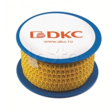 Колечко маркировочное 5, 4-8мм. черное на желтом DKC AZS405BY