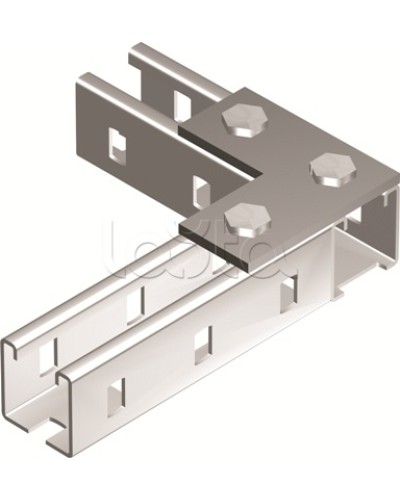 Пластина соединительная L-обр., длина 90х90 мм, 3отв., горячеоцинкованная DKC BMD1021HDZ в Сочи Крепежные изделия Pintop.ru
