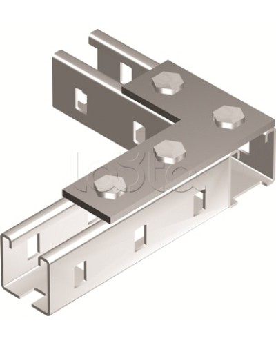 Пластина соединительная L-обр., длина 90х140 мм, 4отв., горячеоцинкованная DKC BMD1022HDZ в Сочи Аксессуары для лотков Pintop.ru