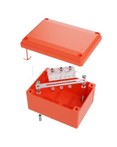 Коробка пластиковая FS с гладкими стенками и клеммниками DKC IP56 100х100х50мм FSB10404 в Сочи Распределительные коробки Pintop.ru