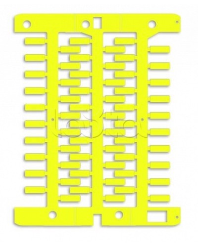 Маркировка для провода, жесткая, для трубочек. 4х12мм. Желтая DKC NUT12Y в Сочи Крепежные изделия Pintop.ru