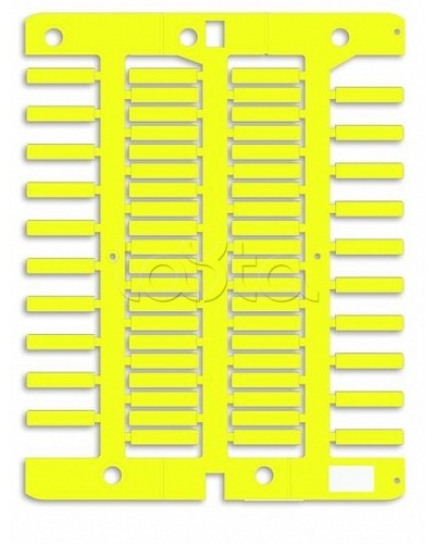 Маркировка для провода, жесткая, для трубочек. 4х18мм. Желтая DKC NUT18Y в Сочи Крепежные изделия Pintop.ru