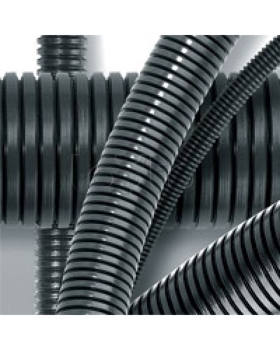 Труба гофрированная DN17мм, ПВ-2, д. вн. 16,8 мм, д. нар. 21,2 мм, полиамид 6 DKC (PA601721F2) в Сочи Труба гофрированная Pintop.ru