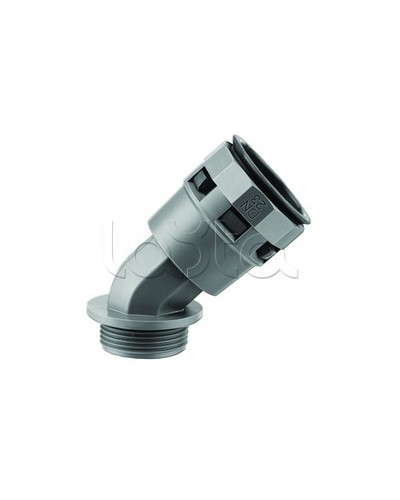 Муфта 45 грд. труба-коробка DN 29 мм, М32х1,5, полиамид, цвет черный DKC PAL29M32N в Сочи Повороты, муфты, тройники Pintop.ru