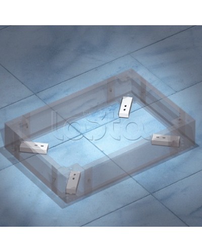 Комплект пластин для фиксации цоколя к полу DKC R5KFP01 в Сочи Полки для шкафов и стоек Pintop.ru