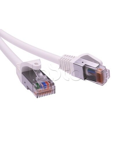 Патч-корд экранированный CAT5E F/UTP 4х2, LSZH, белый, 0.5м DKC RN5EFU4505WH в Сочи Патчкорды (медные) Pintop.ru