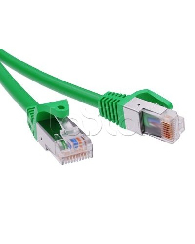 Патч-корд экранированный CAT5E F/UTP 4х2, LSZH, зелёный, 1м DKC RN5EFU4510GN в Сочи Патчкорды (медные) Pintop.ru