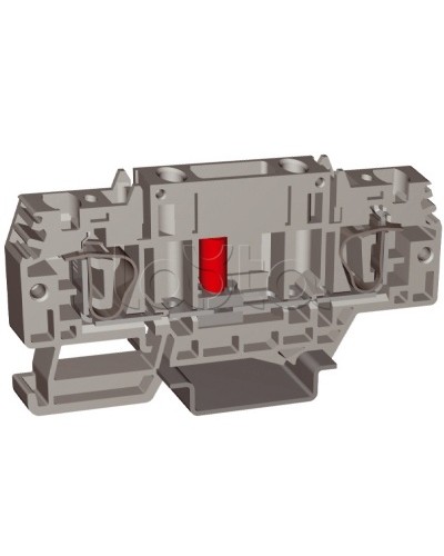 Зажим HSCB.4GR, тестовый с разъединителем, серый , 4 кв.мм DKC ZHB100GR в Сочи Держатели, клипсы, скобы Pintop.ru