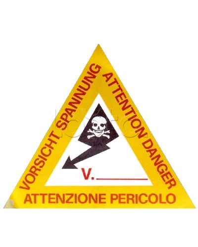 Предупреждающая табличка 120мм DKC ZTA002 в Сочи Аксессуары для лотков Pintop.ru