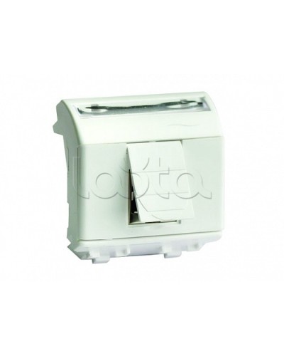 Ком.роз. RJ45 кат.6 экран., 8P8C, Brava, белая, 2мод DKC 76669B в Сочи Крепежные изделия Pintop.ru