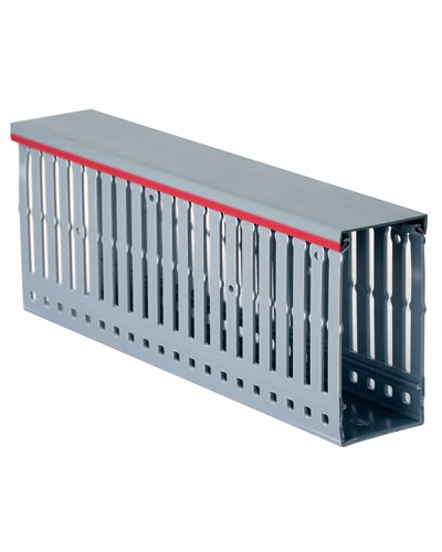 Короб перфорированный, серый RL75 25x30 DKC 00126RL в Сочи Кабельные лотки Pintop.ru