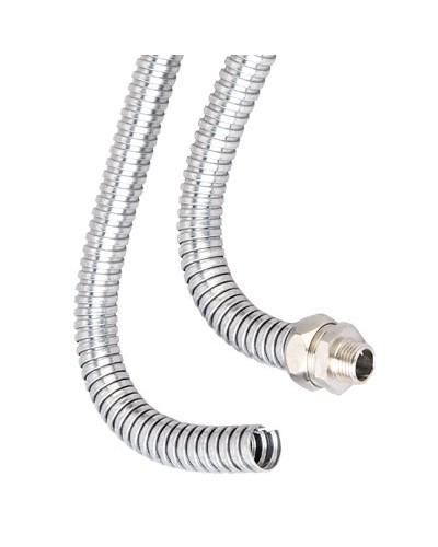 Металлорукав из оцинкованной стали DN 50мм, Dвн 50,5 мм, Dнар 54,5 мм, IP40, 25м DKC 667R5054 в Сочи Металлорукав Pintop.ru