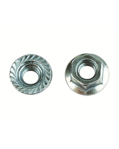 Гайка с насечкой, препятствующей откручиванию М8 HDZ DKC (CM100800HDZ) в Сочи Крепеж Pintop.ru