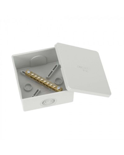 Коробка уравнивания потенциалов, 8 зажимов, 6 вводов д.20мм, 80х80х40мм, IP44 DKC (NE3108) в Сочи Распределительные коробки Pintop.ru