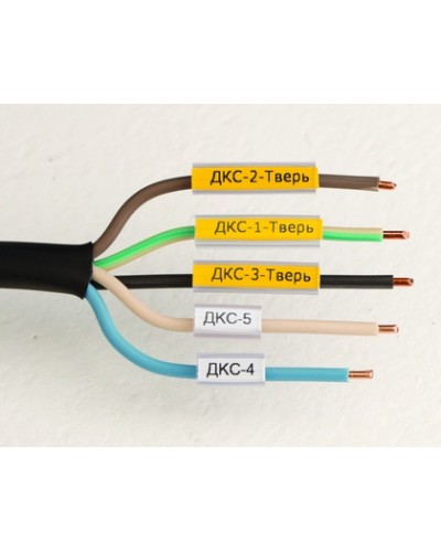 Маркировка для провода, гибкая, для трубочек. 4х12мм. Белая DKC NUTFL12 в Сочи Держатели, клипсы, скобы Pintop.ru