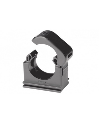 Держатель с крышкой DN 17 мм, полиамид, цвет чёрный (PASW17N) в Сочи Держатели, клипсы, скобы Pintop.ru