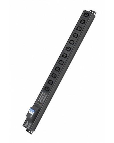 Блок распределения питания вертикальный для 19 шкафов DKC R5VIEC12CBOP в Сочи Блоки розеток Pintop.ru