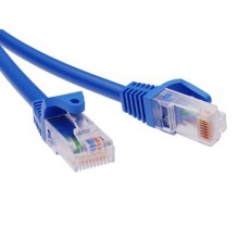 Патч-корд неэкранированный CAT6 U/UTP 4х2, LSZH, синий, 1м DKC RN6UU4510BL