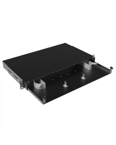 Оптическая полка выдвижная, без лицевой панели, неукомплектованная, 1U,черная DKC RNFPE1U24 в Сочи Кроссы оптические Pintop.ru