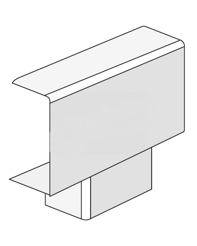 Тройник IM 30x10 мм ДКС 00527 в Сочи Аксессуары для кабель-канала Pintop.ru