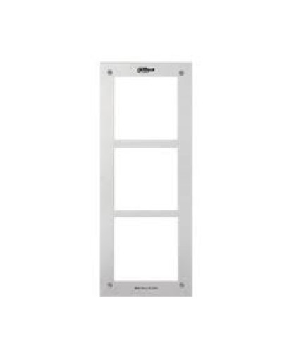 Рамка металическая для 3 модулей Dahua VTOF003 в Сочи Дополнительное оборудование для СКУД Pintop.ru