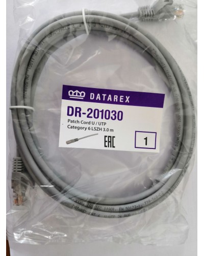 Шнур коммутационный категории 6 Datarex DR-201070 в Сочи Патчкорды (медные) Pintop.ru