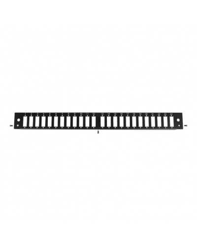 Панель лицевая для выдвижной оптич. полки, 24 SC Duplex/24 LC Quadra, черный Datarex DR-546145 в Сочи Патч-панели Pintop.ru