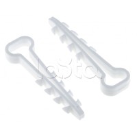 Дюбель-хомут (5х10 мм) для плоского кабеля белый (100 шт.) EKF PROxima (plc-cd1-5x10w)