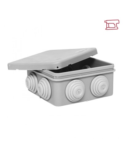 Коробка распред. КМР-030-031 с крышкой наружная (85х85х40) 8 мемб. вводов IP55 EKF (plc-kmr-030-031-r) в Сочи Распределительные коробки Pintop.ru